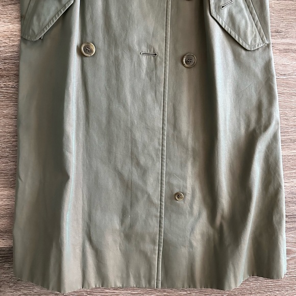 Burberry Monogram Logo Nova Check Long Trench Coat Iridescent - Picture 4 of 14